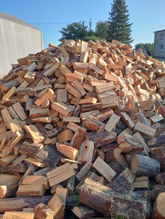 Drewno sosna brzoza dąb buk kominek