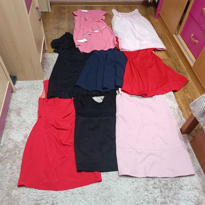 Mega paka ubrań damskich - rozmiar 40 L - Zestaw sukienek 8 szt