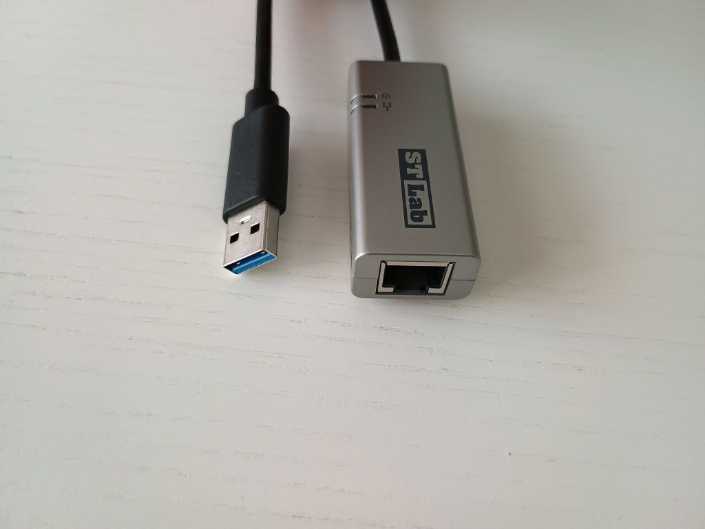 Адаптер STLab USB 3.0 to Gigabit Ethernet 0.18 м Black/Grey (U-980)