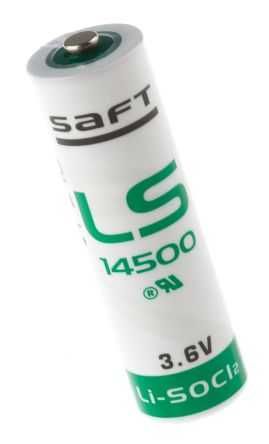 Литиевая батарея SAFT LS14500STD, AA Size 3,6В; 2600 мАч, Li-SOCl2