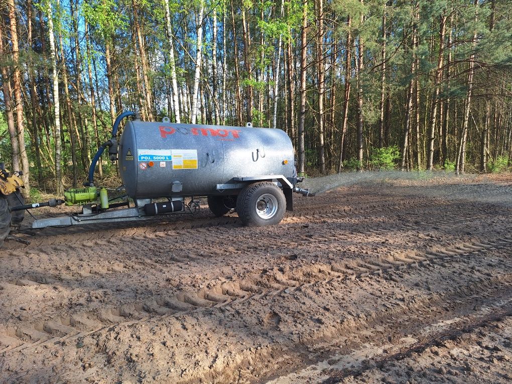 Beczkowóz ocynkowany Pomot 5000l 2013r stan bdb.