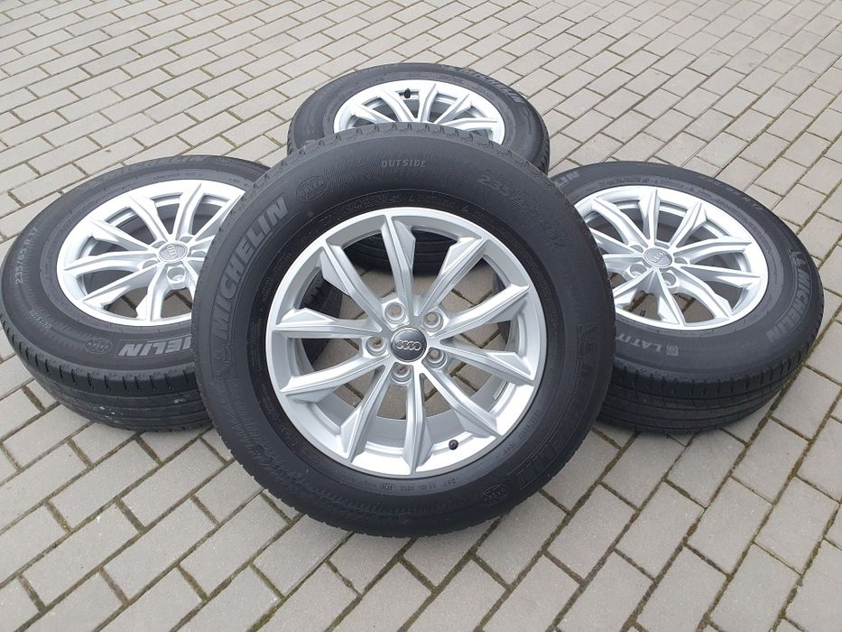 Felgi Audi q3, q5  5x112 z oponami lato 235/65/17 Michelin  Et39