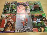 Lote de 6 revistas dos anos 80 A bola Mazazine e um jornal