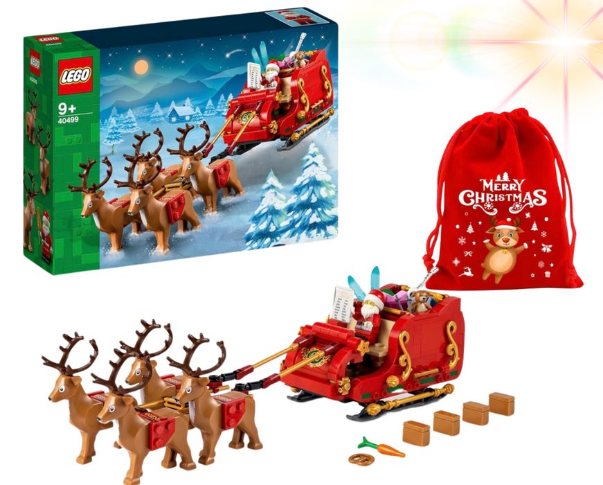 ZESTAW LEGO SANIE Świego Mikołaja Magia  40499 PREZENT GRATIS!