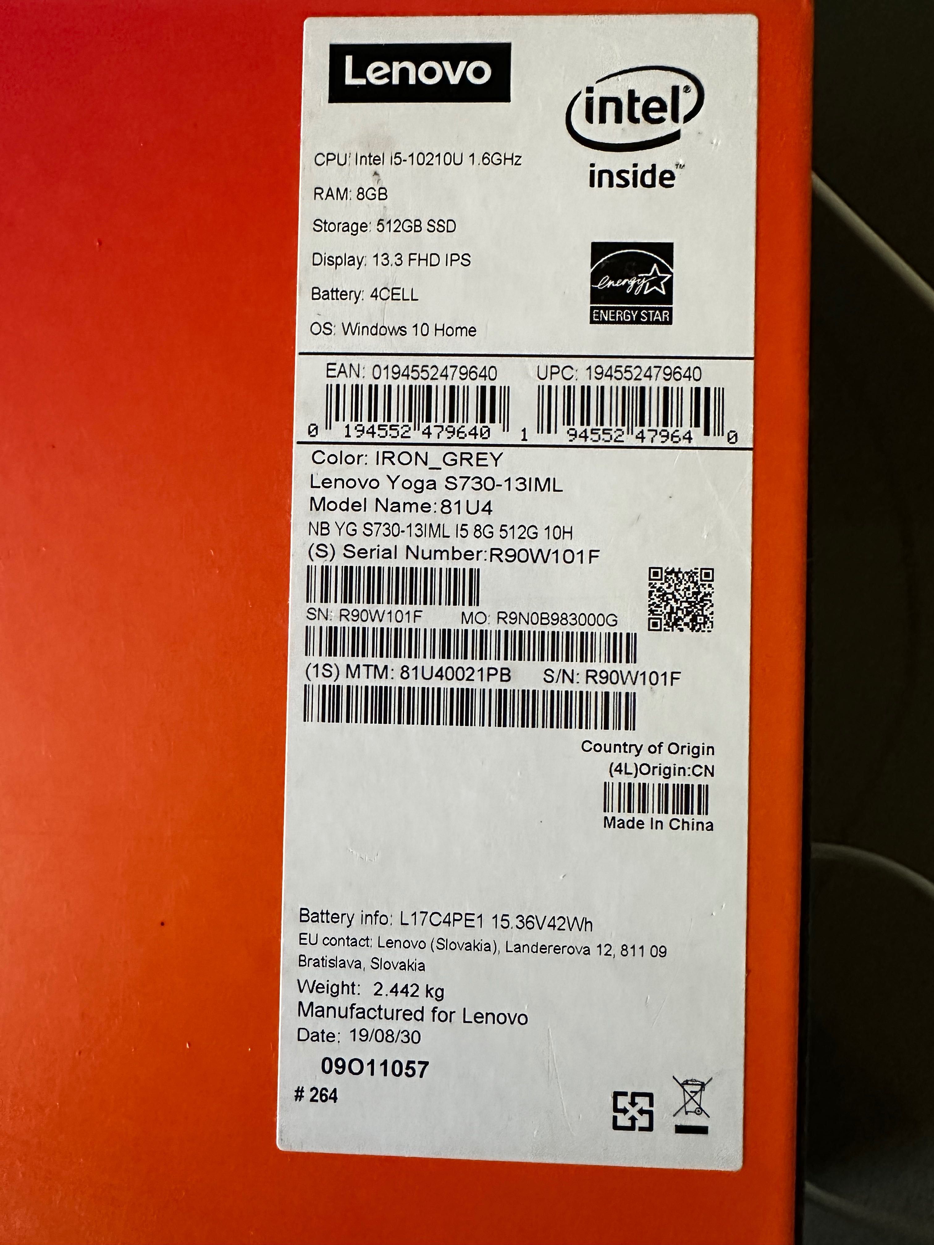 Lenovo s730 i5 8G 512SSD