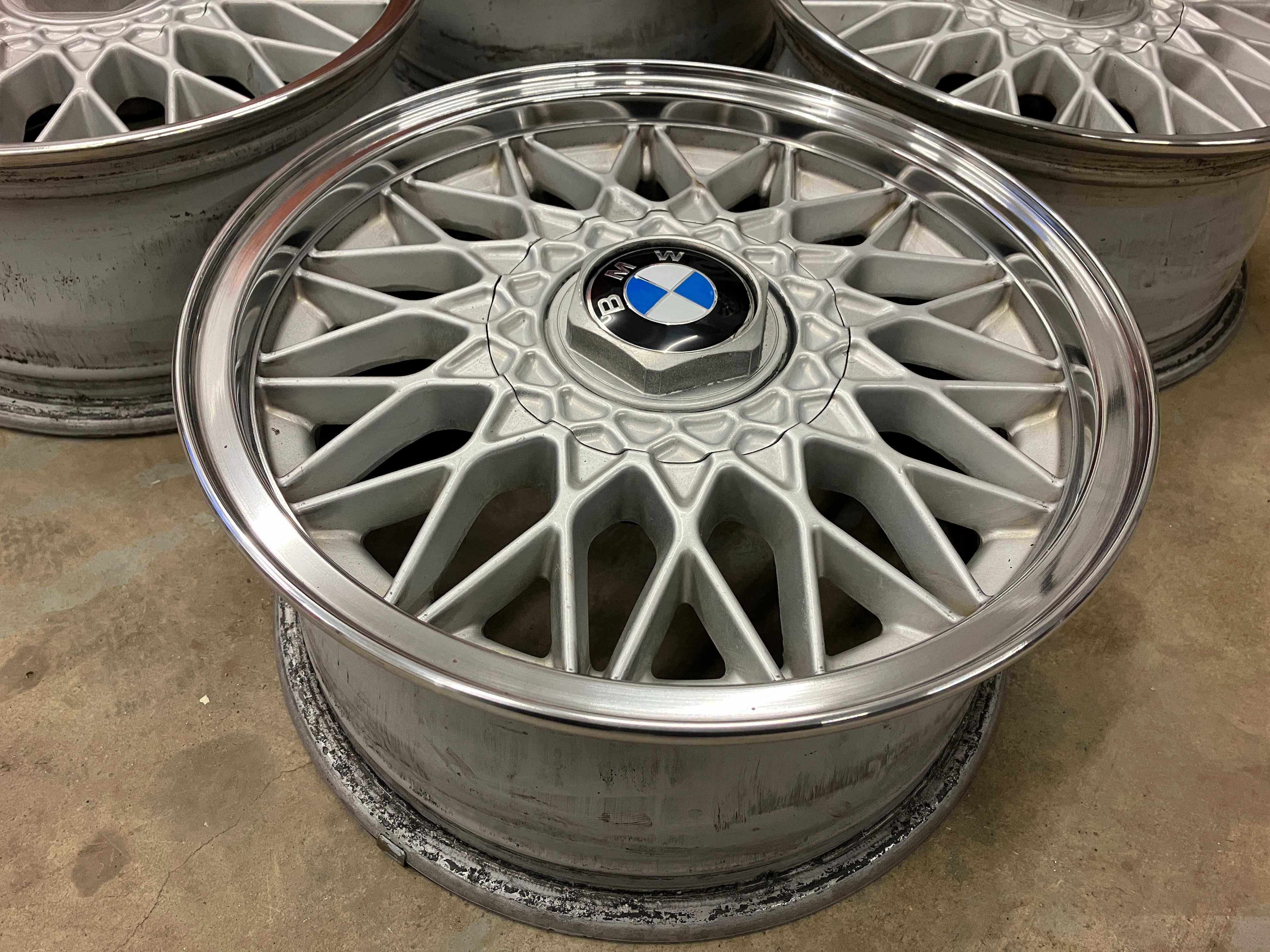 Alu 14 BMW 4x100 e30 VW Golf MK1 MK2 BBS RZ Polerowany Rant Super Stan