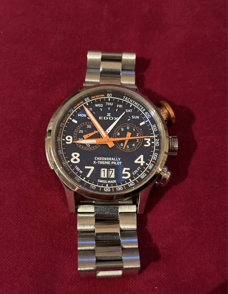 Zegarek Edox Chronorally X-treme Pilot 38001