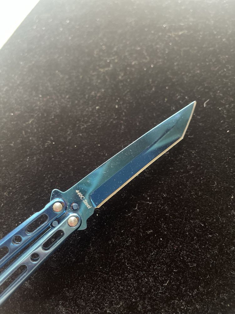 Нож бабочка Grand Way metallic blue