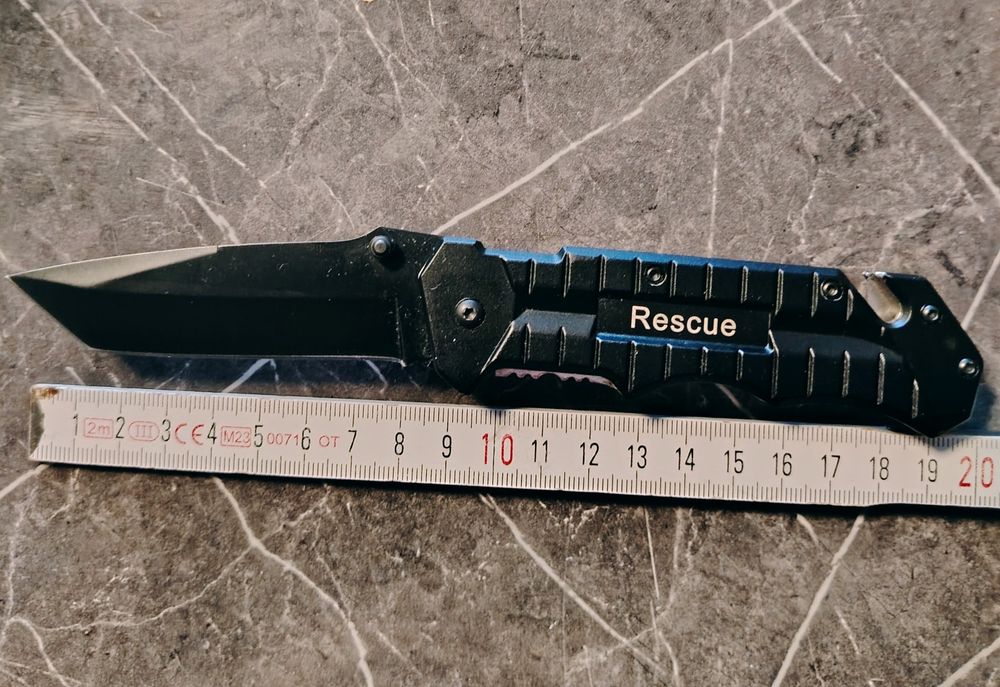 NÓŻ Składany Taktyczny Ratowniczy ZY RESCUE