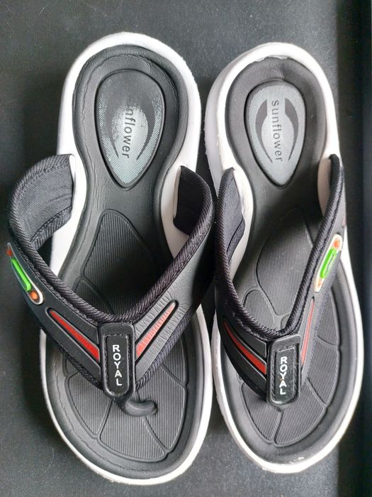 Lekkie klapki japonki Czarne Sunflower - Royal r. 36