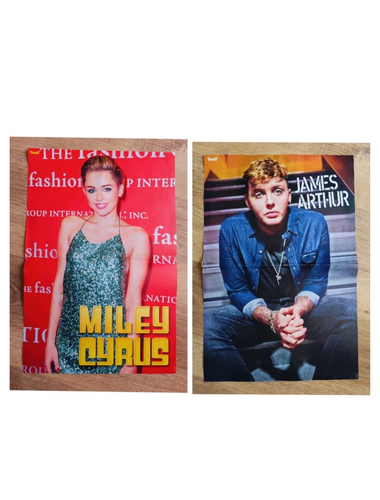 Miley Cyrus/James Arthur plakat 2-stronny