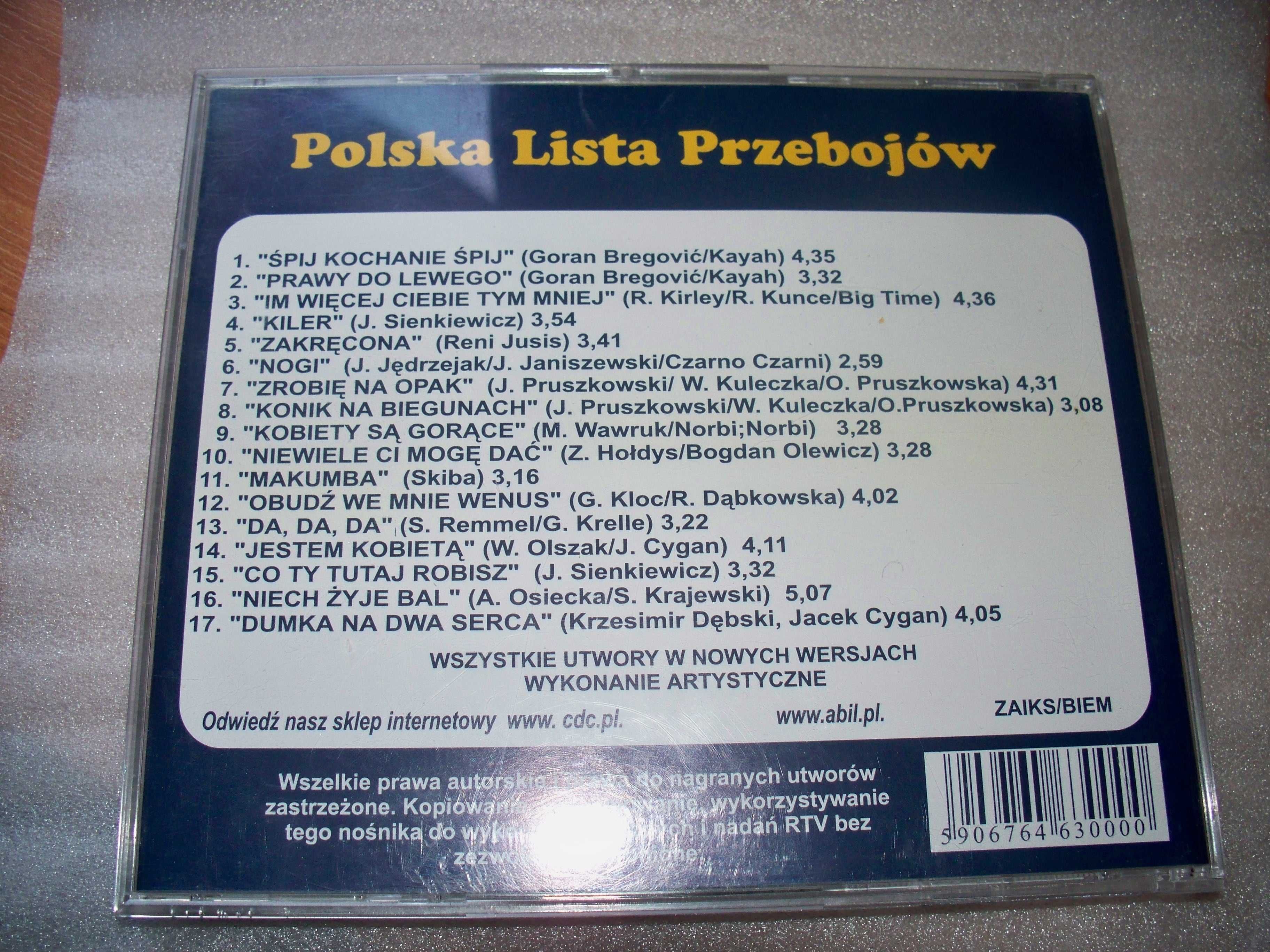 płyta CD Polska lista przebojów