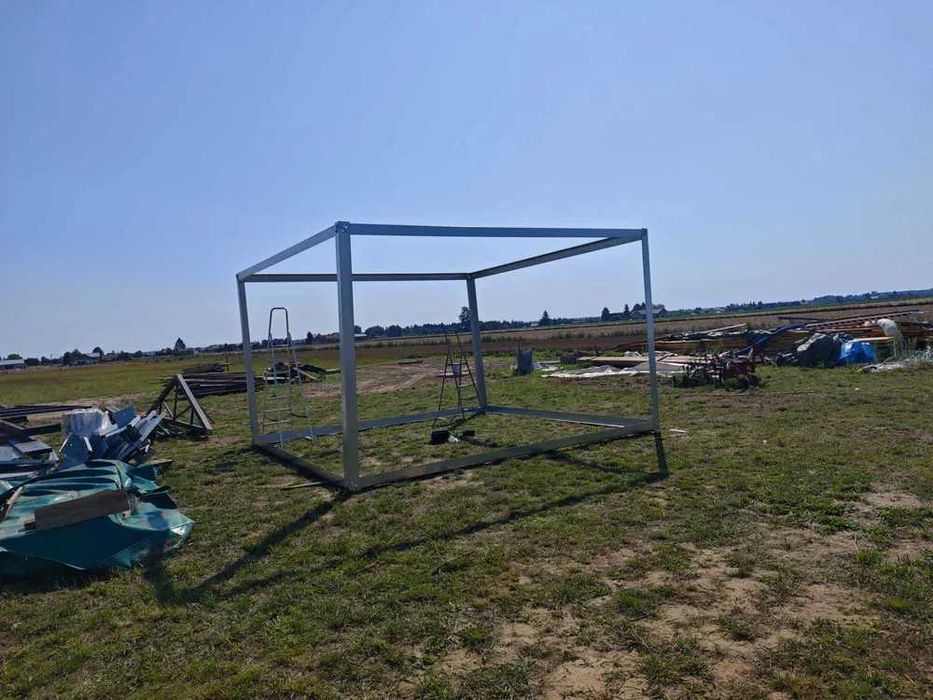 RAMA STALOWA Jednospadowa / Płaska kontener 3 X 6 ocynk