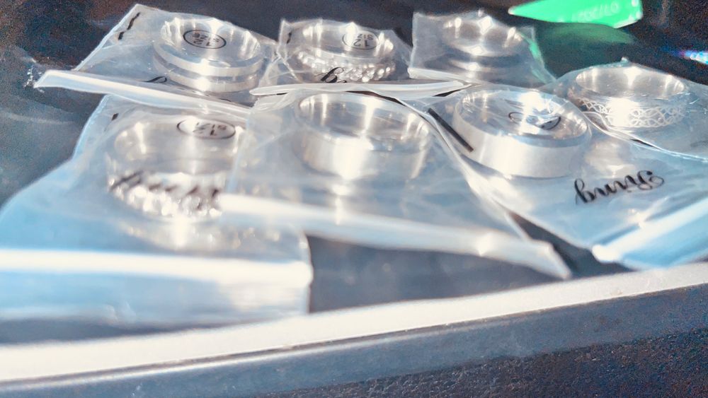 Anéis de aço tamanho 12