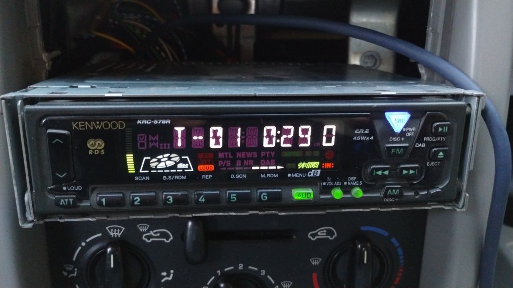 Radio Kenwood KRC-578R maska + zmieniarka KDC-C715 + kabel sprawne+