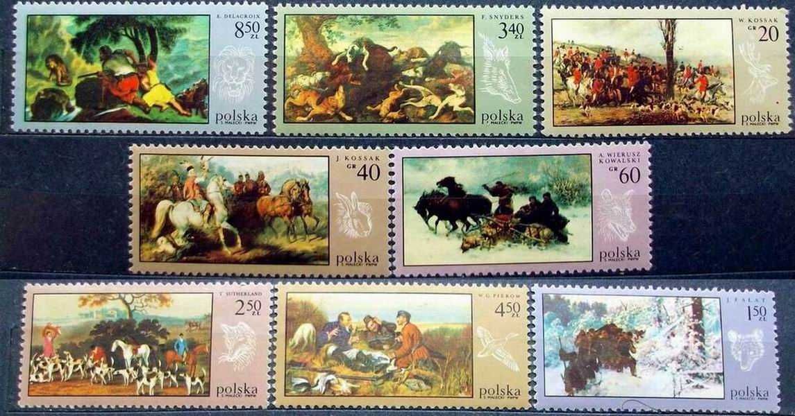 K znaczki polskie rok 1968 - IV kwartał