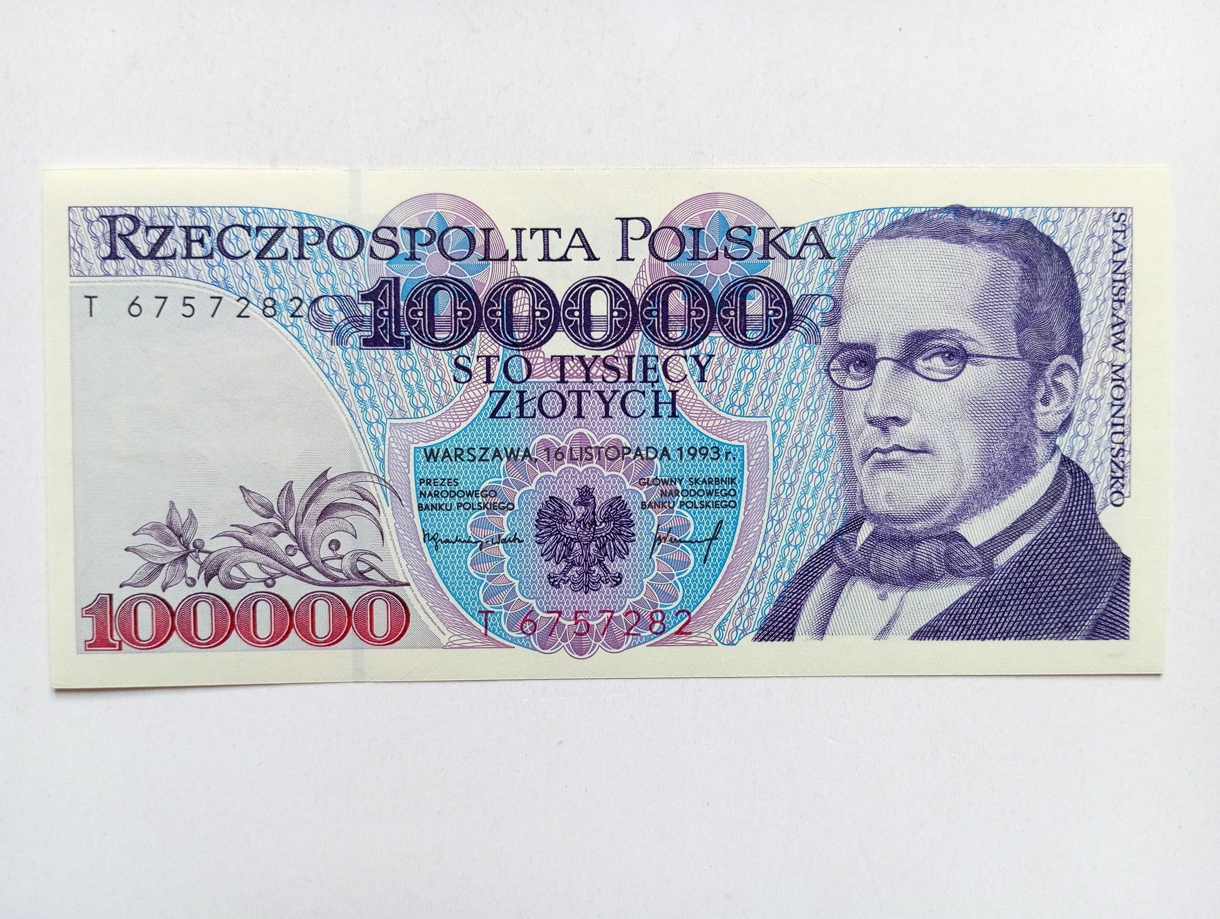 100000 zł 1993  - T -  st. 1  UNC
