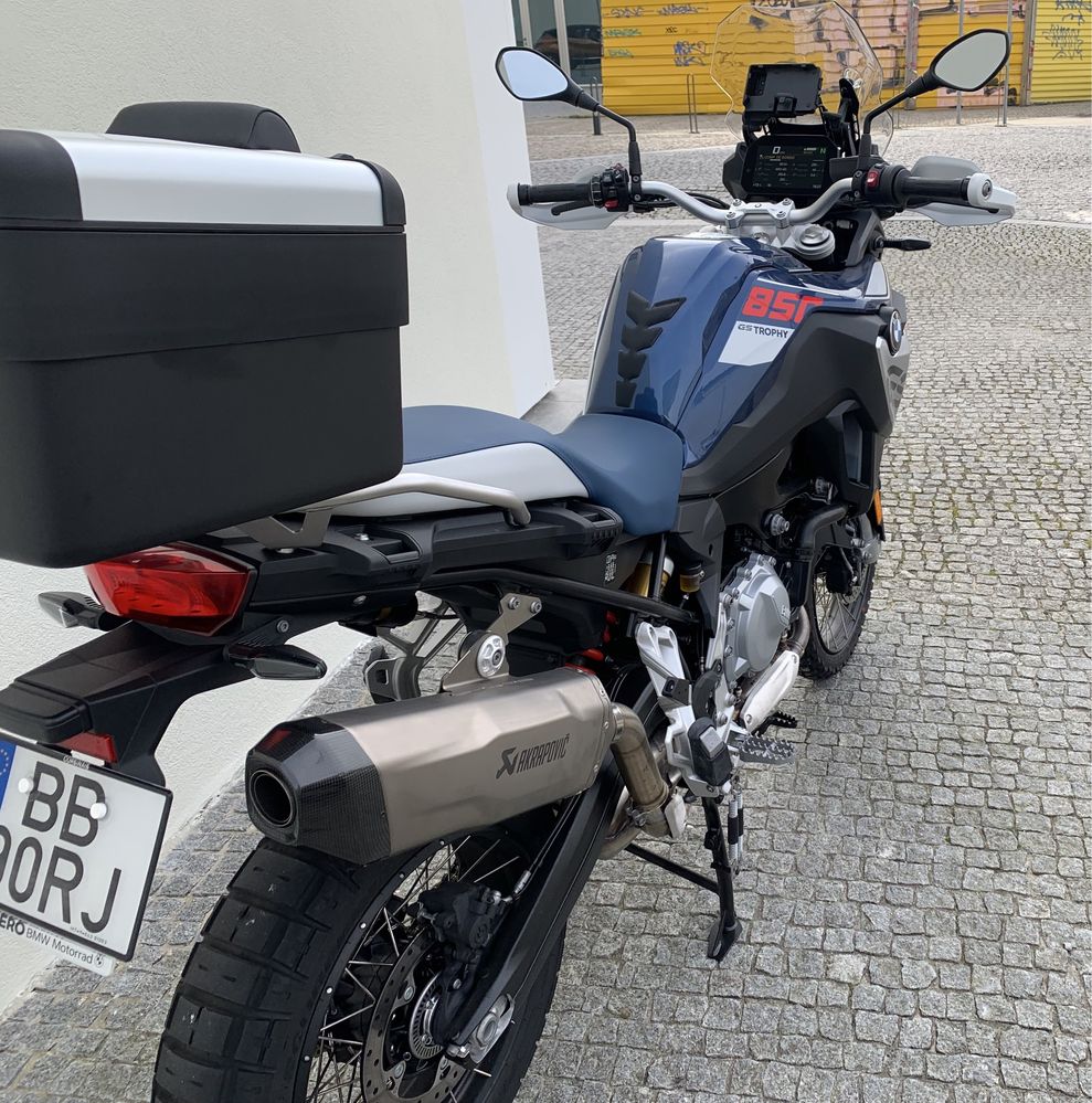 Mota BMW F850 GS Trophy + Escape Akrapovic + Mala + Pneus Rallye