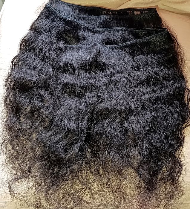 Треси з натурального волосся. Волосся на заколках.  Натуральне волосся