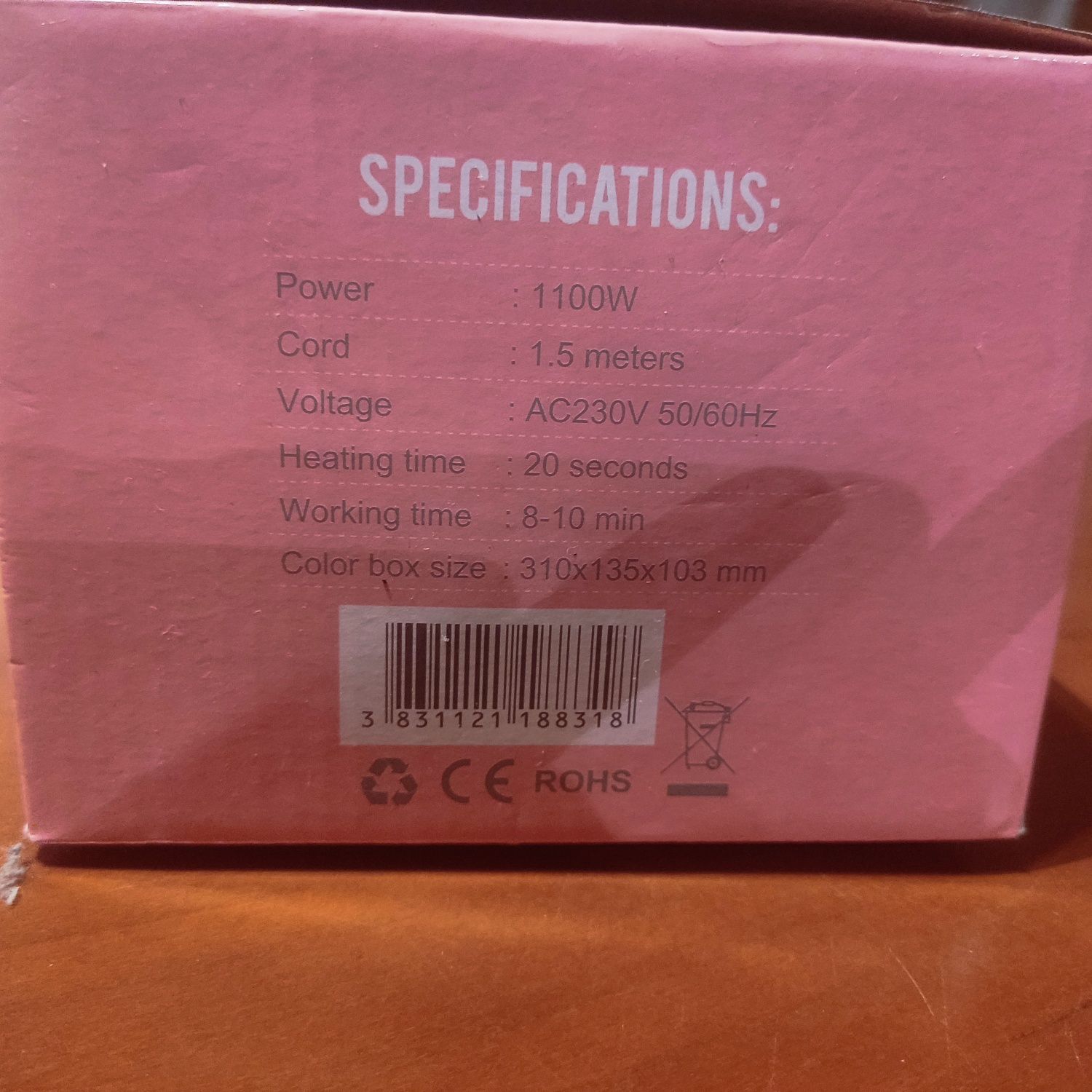Vaporizador de roupas portátil Steamy