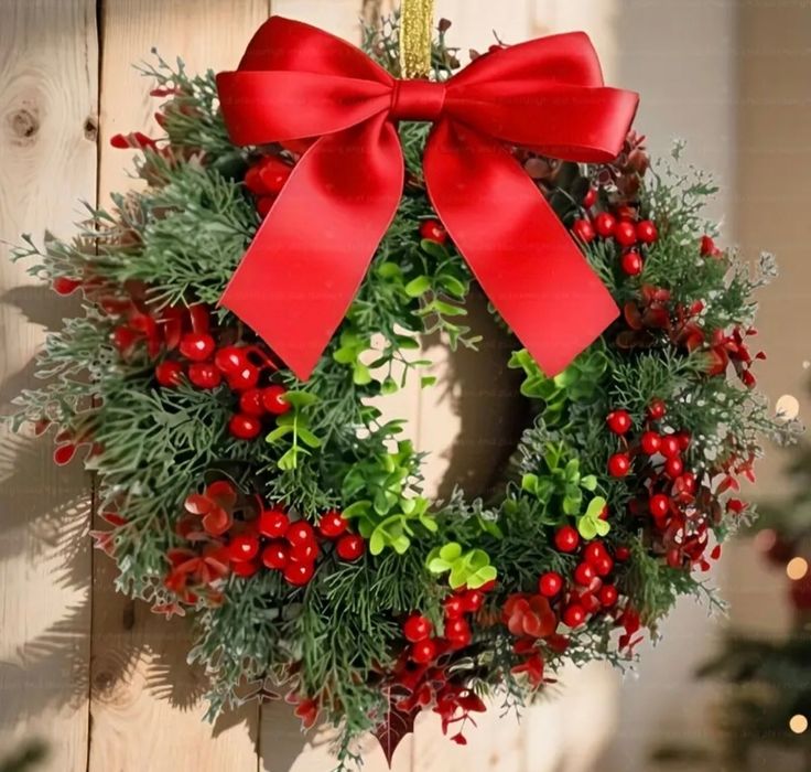 Duży Wianek Wieniec XXL Świąteczny Bożonarodzeniowy