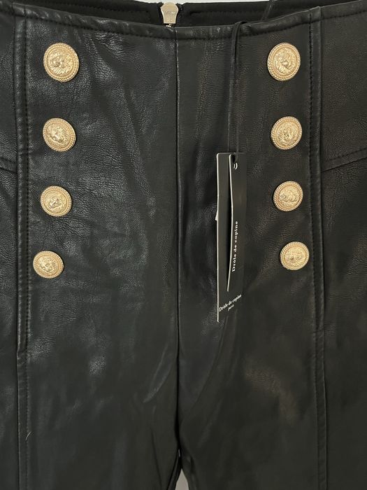 Spodnie eleganckie skórzane damskie