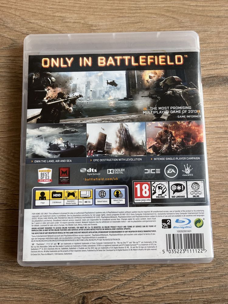 Battlefield 4 gra Ps3 PlayStation 3