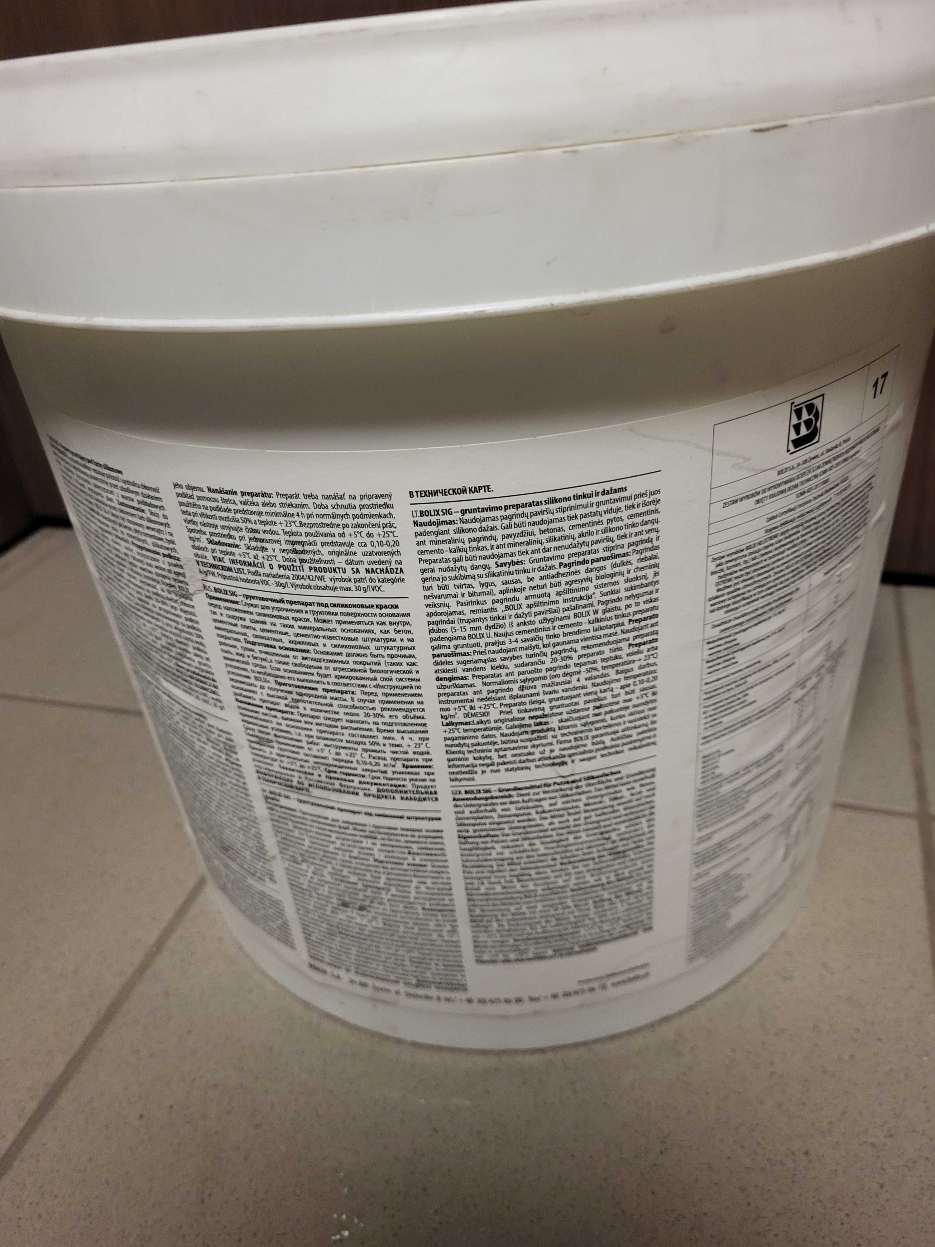 Grunt Preparat gruntujący Bolix SIG  bezbarwny  20kg