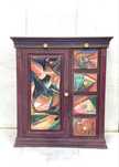 Komoda vintage w stylu kubistycznym  shabby chic
