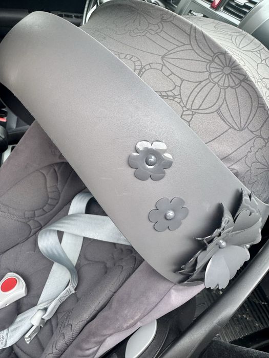 Автокрісло 0 -15 (+ адаптори) Cybex Cloud Z i-Size  flowers grey