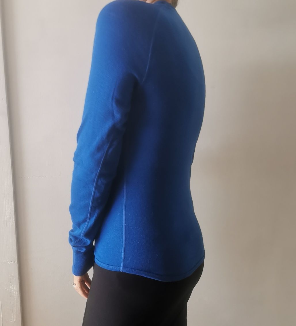 Aretx bluzka termoaktywna unisex. S M L wełna niebieska