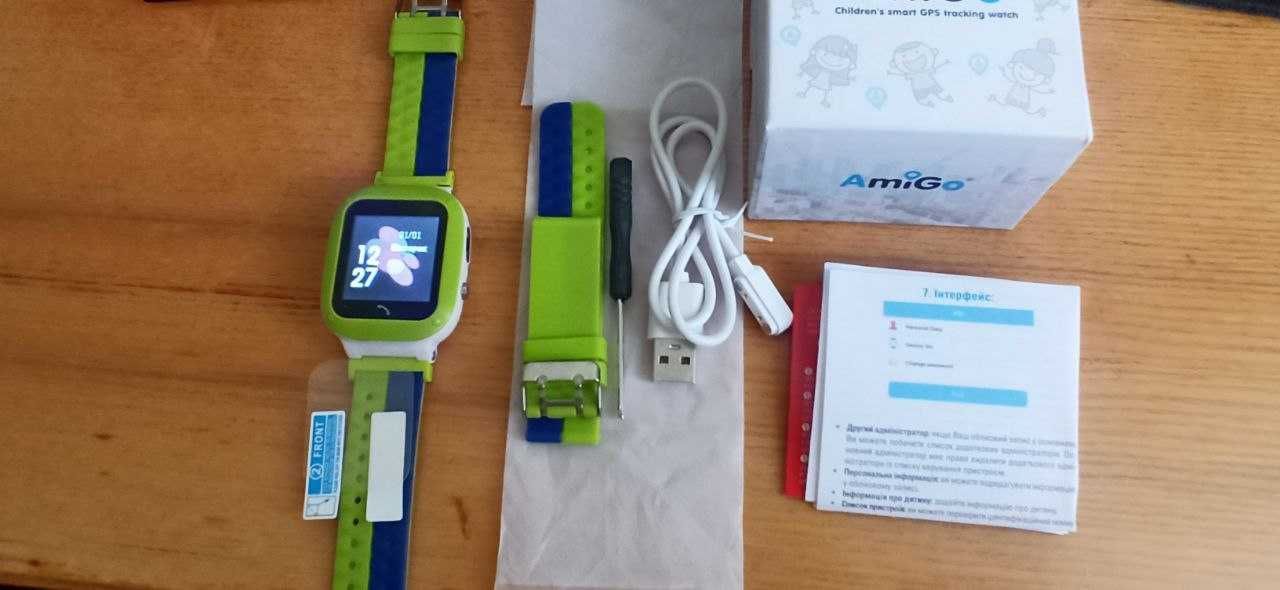 Смарт-годинник Amigo GO 004 Splashproof Camera+LED green
