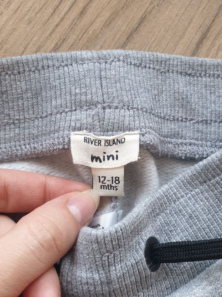 Dres szary dziecięcy komplet bluza zestaw