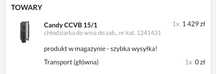 Prawie nowa chłodziarka Candy CCVB 15/1