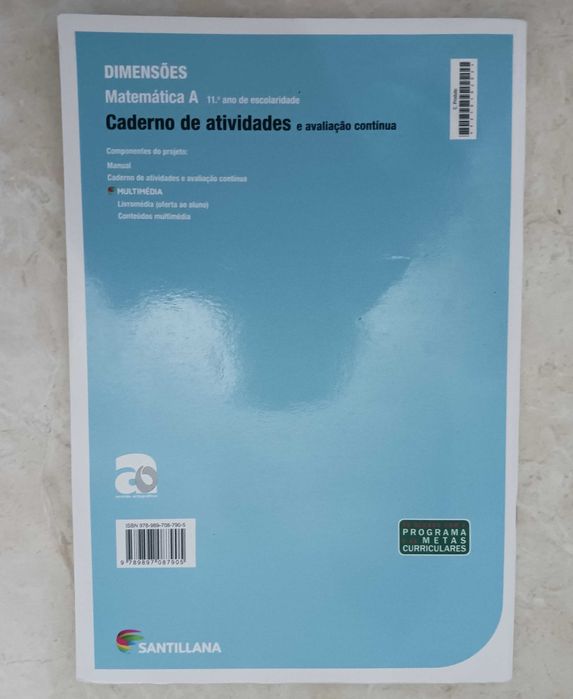 Manuais + Caderno de Atividades "Dimensões 11" - Matemática A