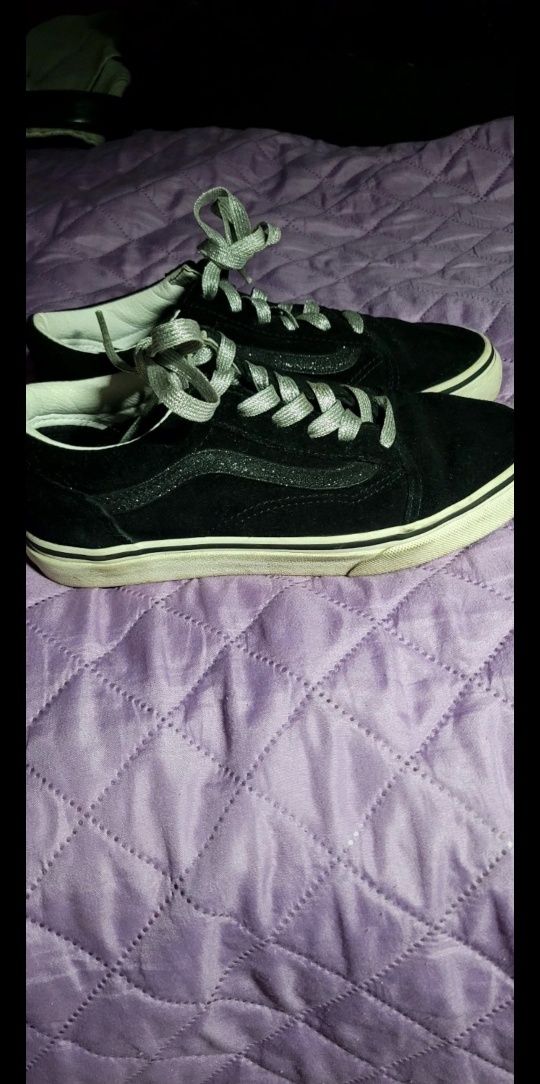 Vans Pretas com Glitter