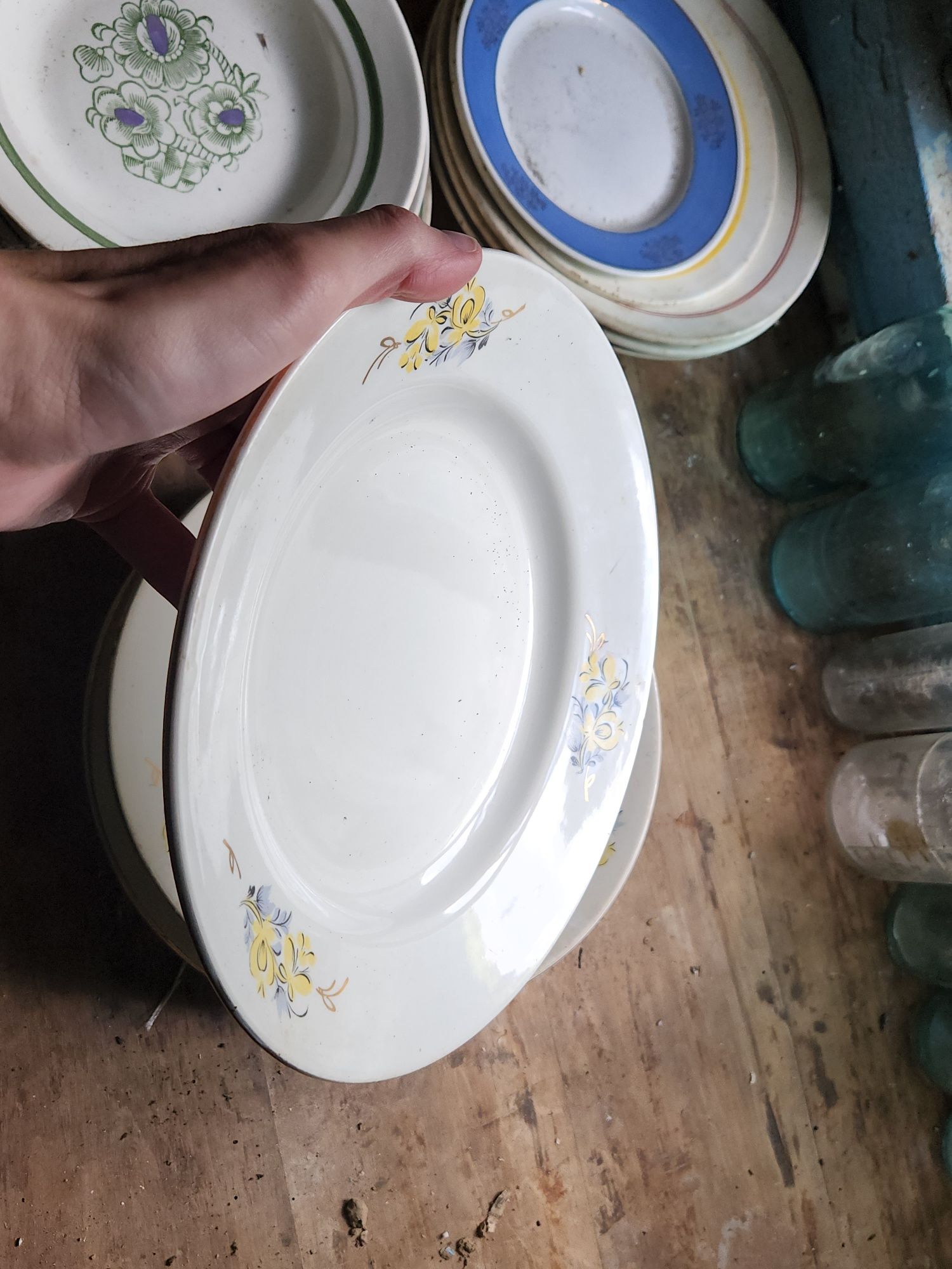 Тарелки СССР, тарелка 2 сорт, тарілка СРСР, миска скляна