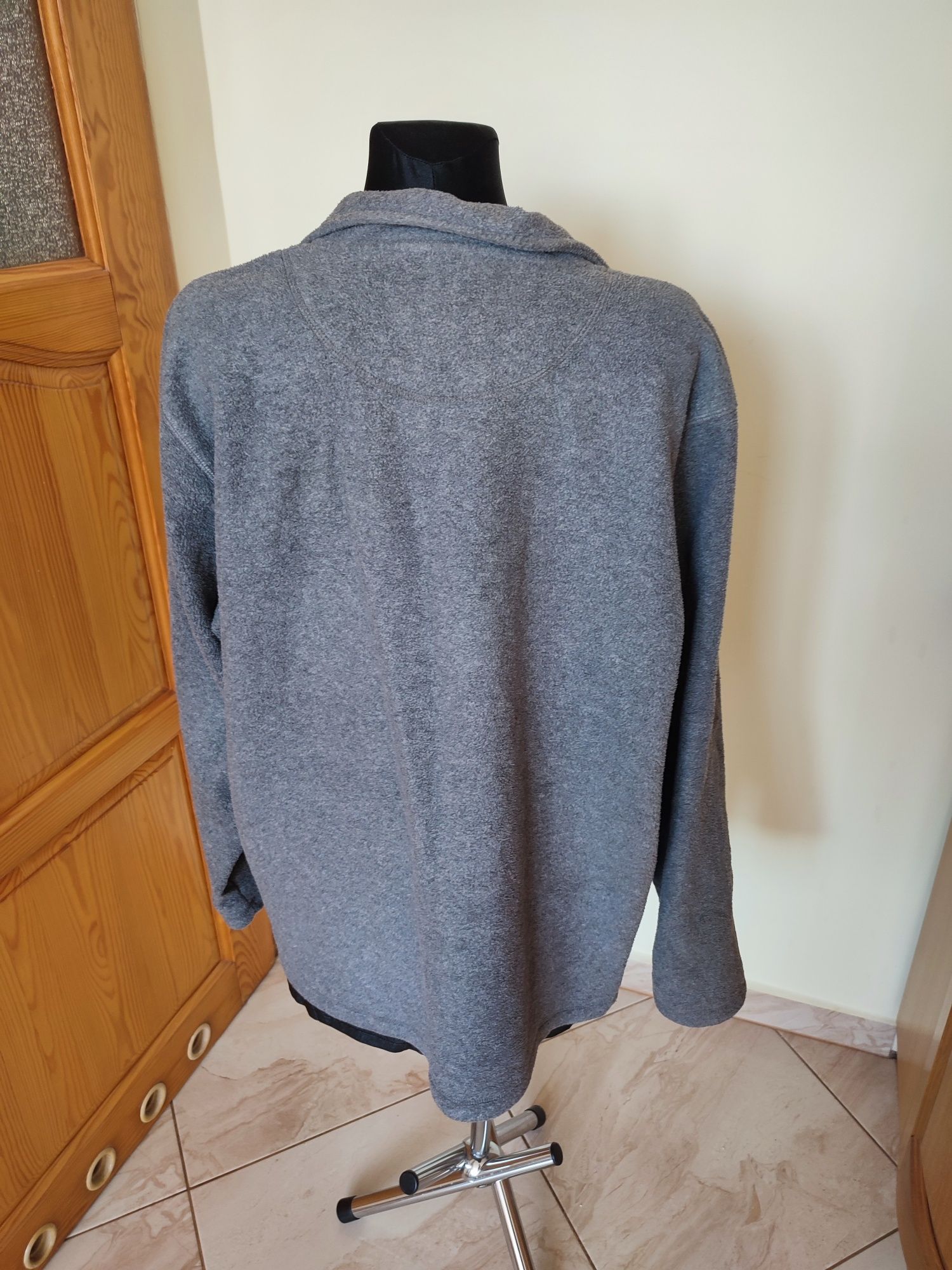 Męski Polar bluza szara na długi rękaw L Grey Connection