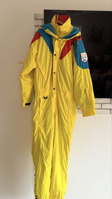 Лижний комбінезон вінтажний жовтий