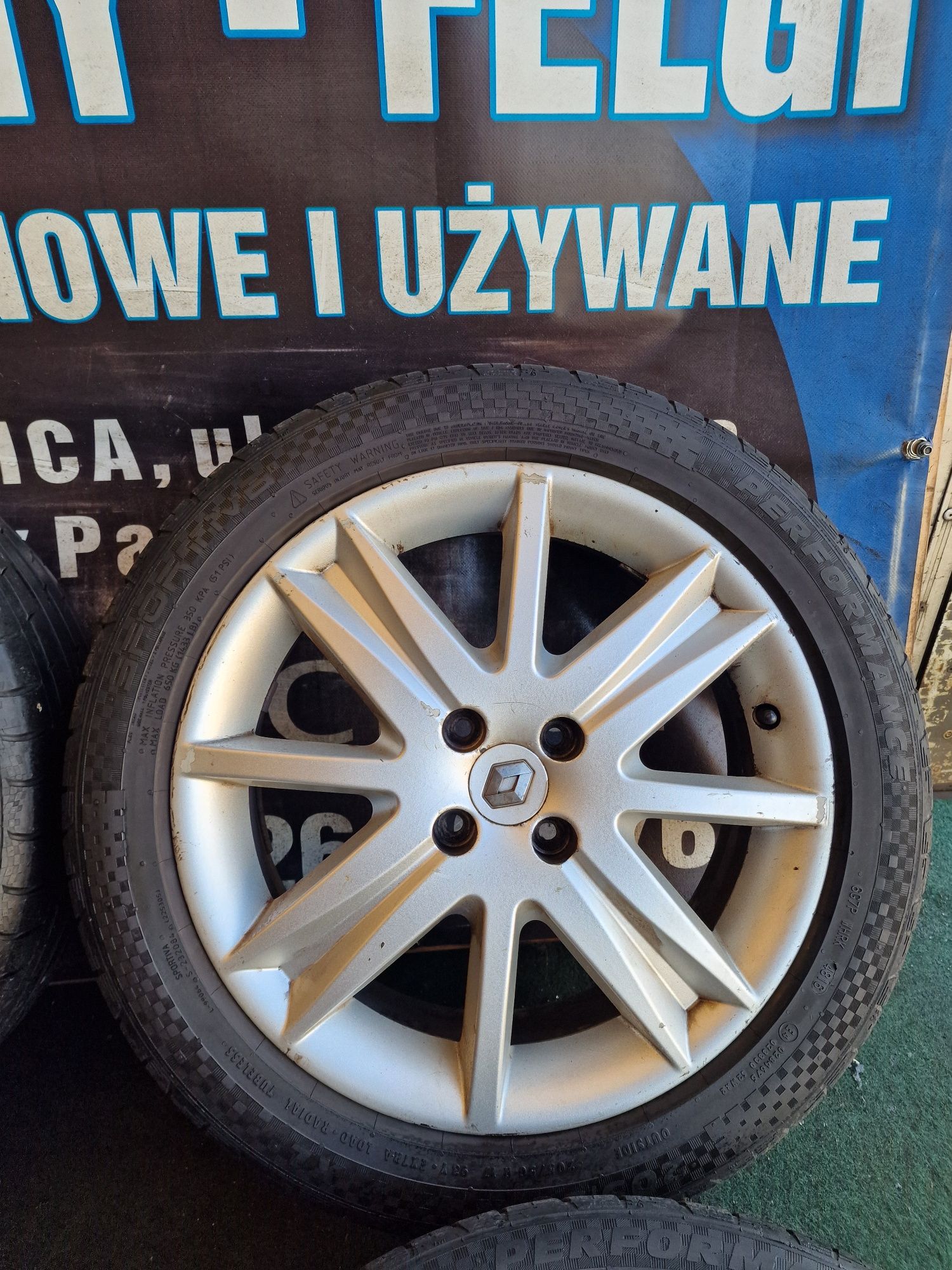 Koła letnie 17 4×100 Alufelgi Renault Megan Scenic Captur Orginał