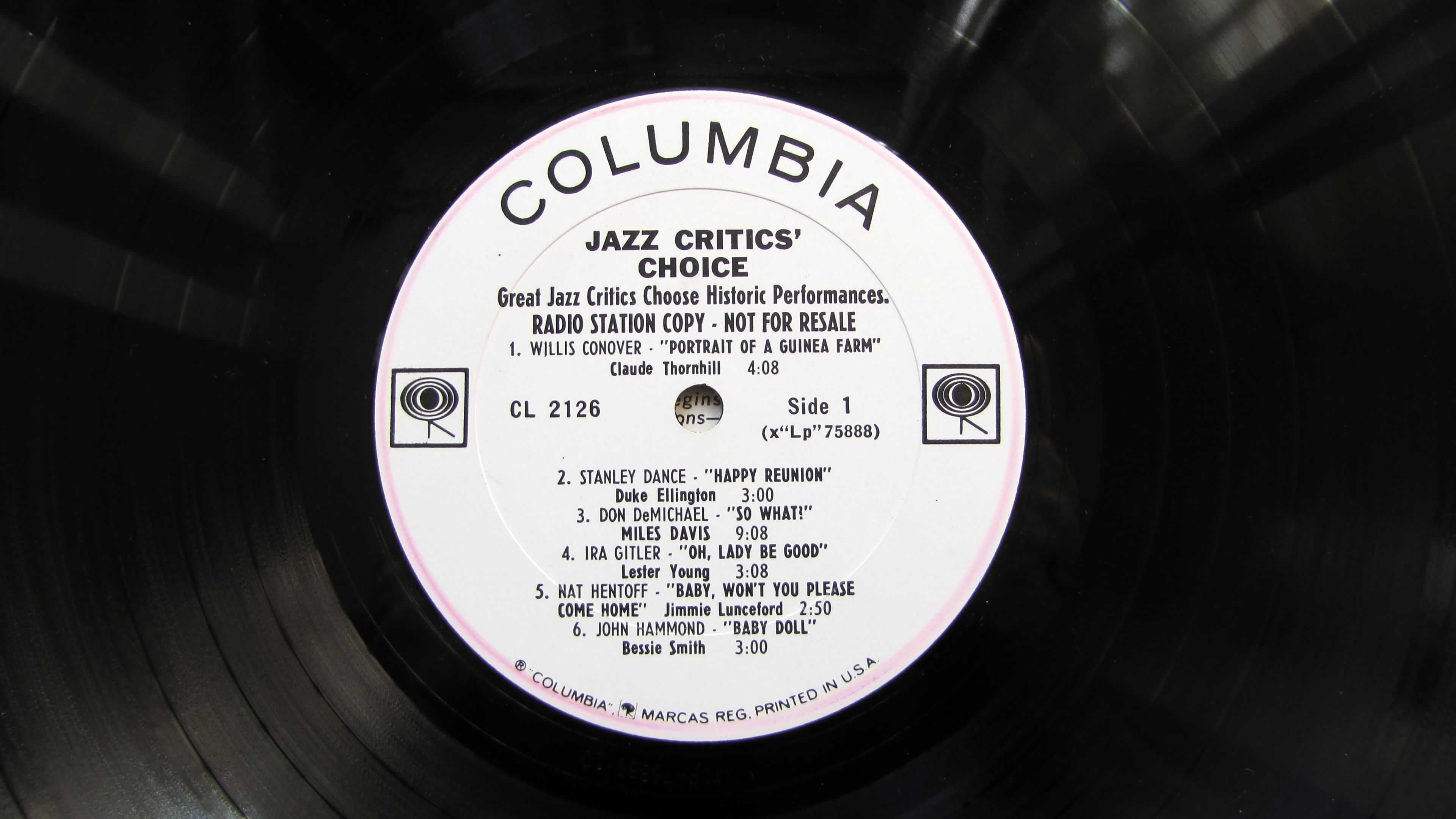 Jazz Critic's Choice ~ płyta vinyl ~ CL 2126 ~ stan bdb