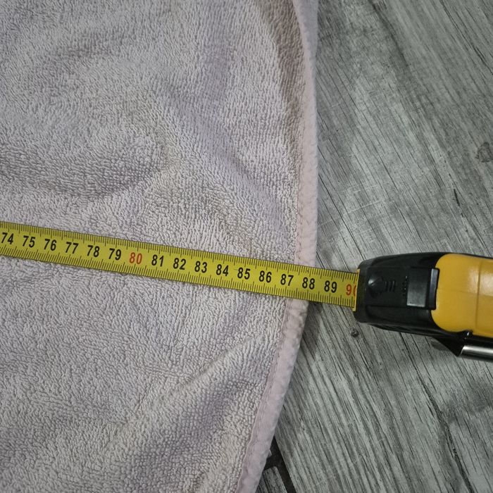 Duży różowy ręcznik z kapturkiem dla dziecka, 88x100 cm