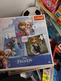 Frozen puzzle 10 obrazkow dla 4/ 5 latkow