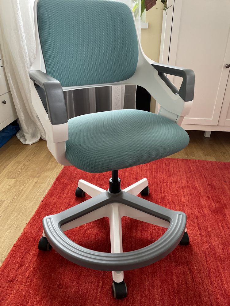 Krzesło ergonomiczne dla dziecka turkusowe