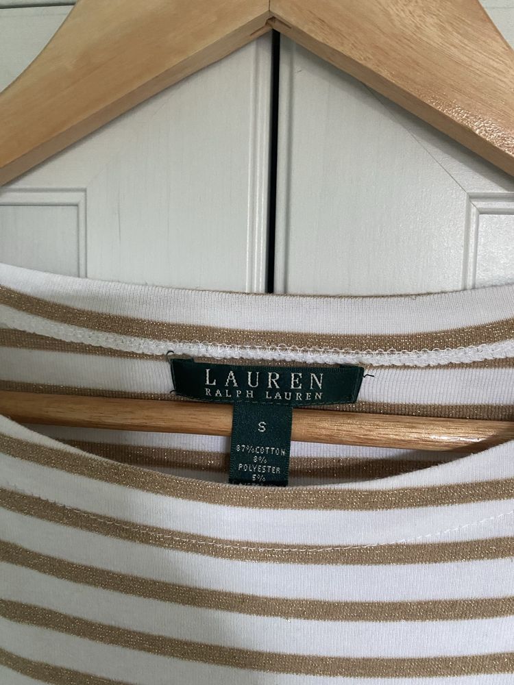 Bluzka w złote paski ralph lauren S