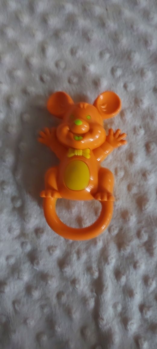 Grzechotka gryzak fisher price sensoryczna zabawka dla dzieci niemowlą