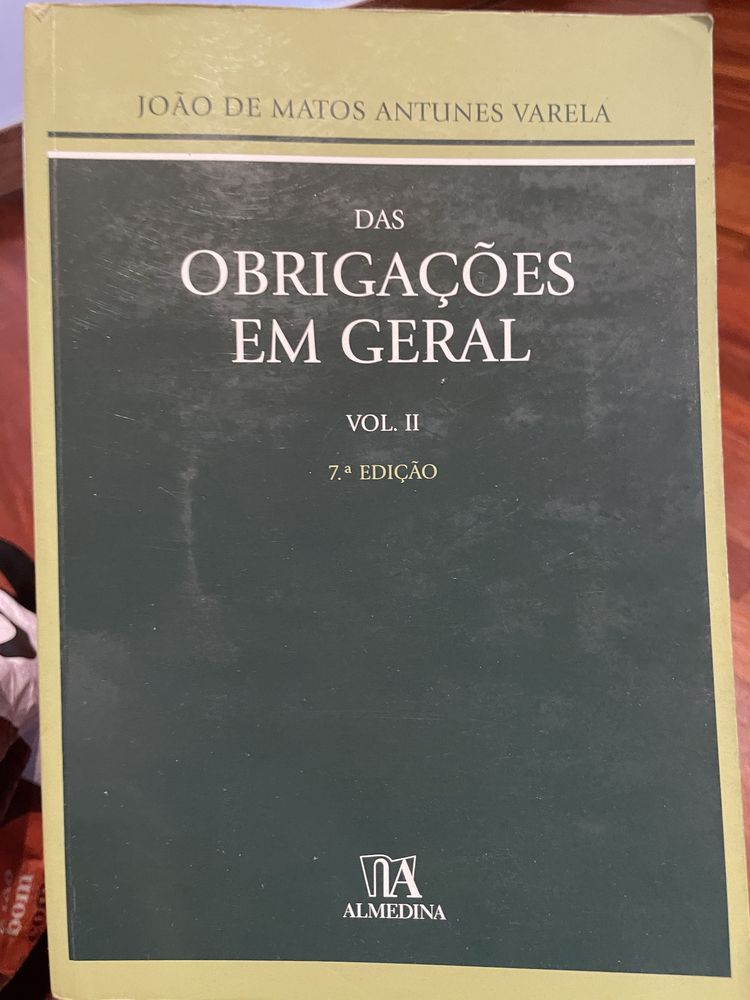 Das obrigacões em geral - volume ll