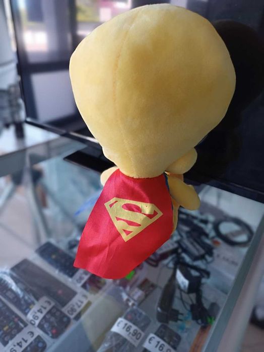 PROMO:Peluche Tweety Superman 30cm (Edição 100 anos Warner Bros.)