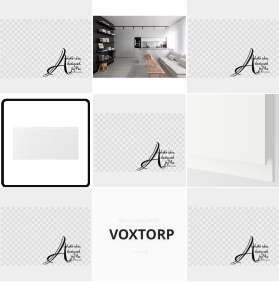 60x20 cm. V O X T O R P front szuflady ikea metod maximera utrusta mat