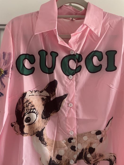 Gucci koszula z sarenką